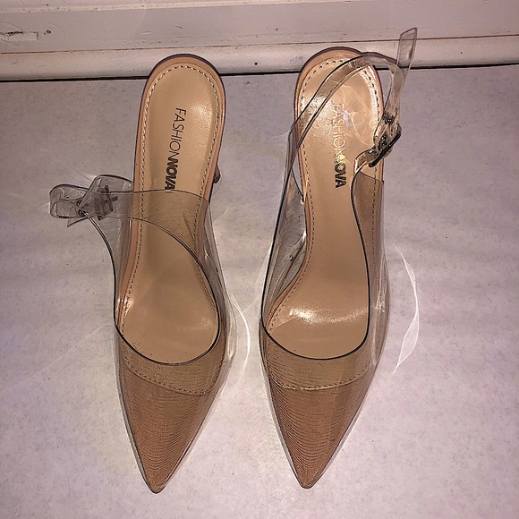 Fashion Nova Clear Heels - Picture 2 of 4